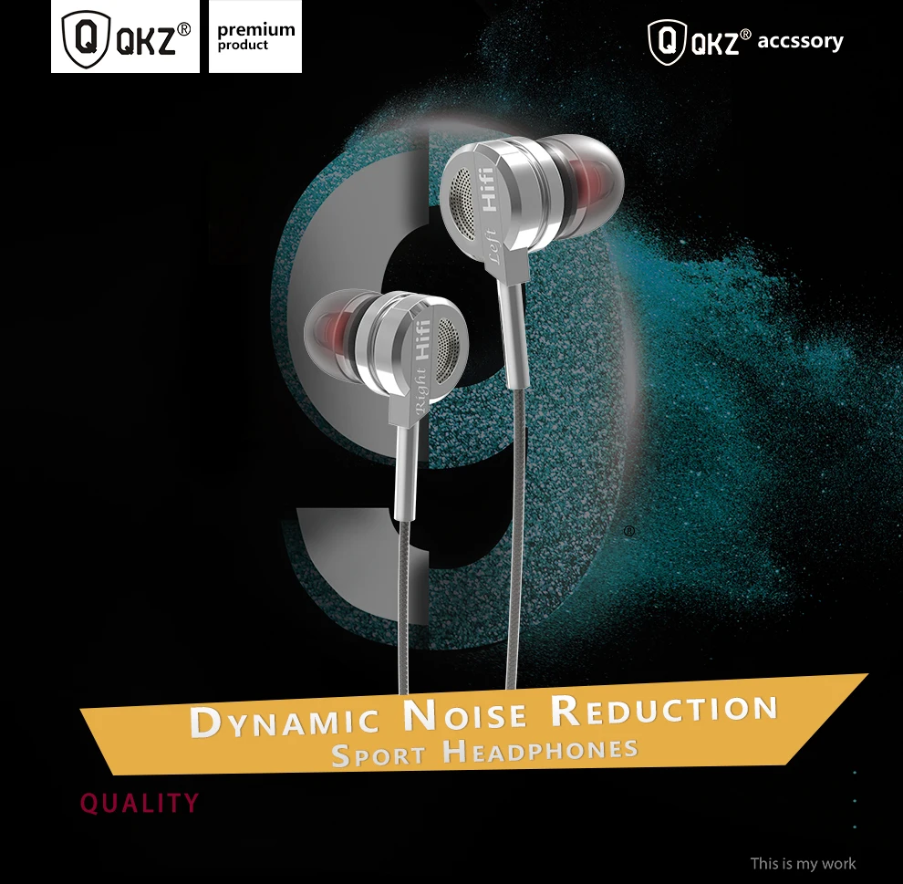 Наушники QKZ DM9 из цинкового сплава HiFi наушники вкладыши fone de ouvido гарнитура auriculares audifonos стерео Бас Металл DJ