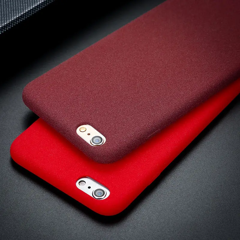 

Fashion Soft UltraThin Simple Phone Case For iPhone 5 5S SE 6 6S Plus 7 7Plus 8 8Plus Fundas frosted matte protection Back Cover