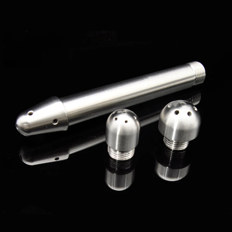 Stainless Steel Shower Enema Water Nozzle 3 style Plug Head Enema Anal Cleaning Sex Toy
