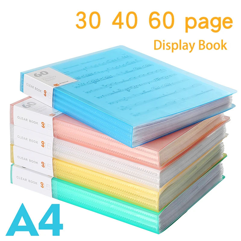 

File folder Information book multilayer transparent a4 small fresh folder music score board folder Display Book