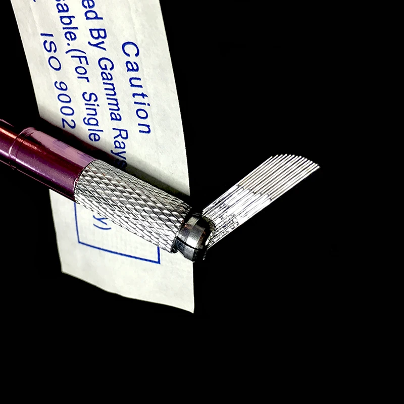 100 шт. двухрядные иглы для перманентного макияжа бровей|needles manual pen|permanent makeupmanual