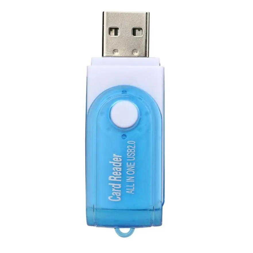 Binmer Blue White USB 2 0 многофункциональное устройство для чтения карт памяти Micro SD/TF M2 MMC