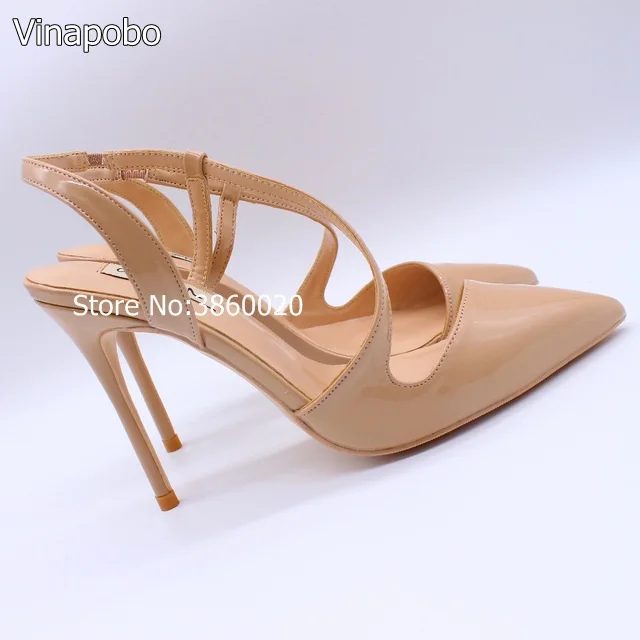 1Free-shipping-fashion-women-Pumps-lady-Nude-patent-leather-S-strappy-slingback-Pointy-toe-high-heels.jpg_640x640