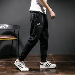 Slim Fit Мода карман 2018 для мужчин повседневные штаны для девочек 5XL хлопковые шаровары брюки девять хип хоп одежда Pantalon камуфляж