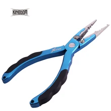 Kingdom High quality Multiple Function Lure Fishing Pliers Hook Remover Sharp Fishing Line Cutter Rubber Handle Protec