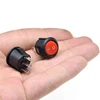 10PCS 15MM 16MM Diameter 3PIN RED black MINI ROUND Push Button rocker Switch ON/OFF   power switches 3A/250V 6A/125V ► Photo 3/3