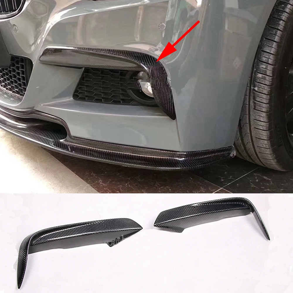 Углеродное волокно гоночные передние разветвители губа для BMW 3 серии F30 M