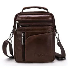 New High Quality Men Business Handbag Genuine Leather Cowhide Retro Crossbody Single Shoulder Bag Casual Briefcase Handbags