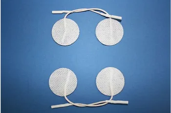 

100pcs/lot tail needle Insert Round Non-woven electrode pads for TENS/ EMS machine,massage pads, 40mm