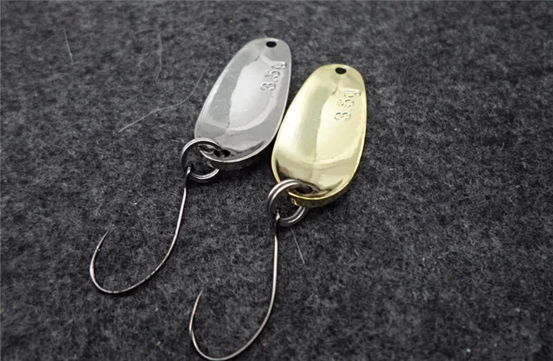 Gold Metal Sequins Fishing Lure Spoon Lure Noise Paillette Hard Baits Treble Hook Pesca Fishing Tackle
