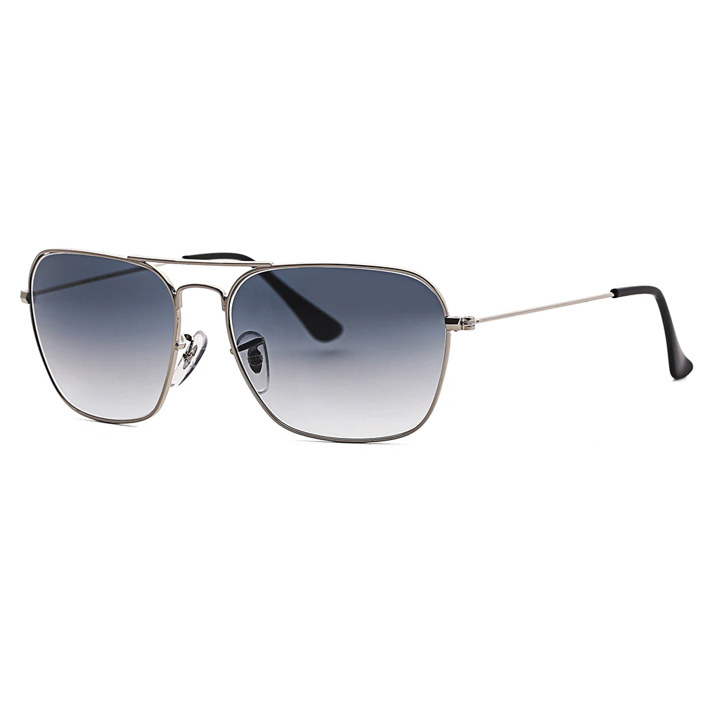 

3136 caravan style square sunglasses men women plastic polarized glass lens vintage sun glasses Oculos De Sol