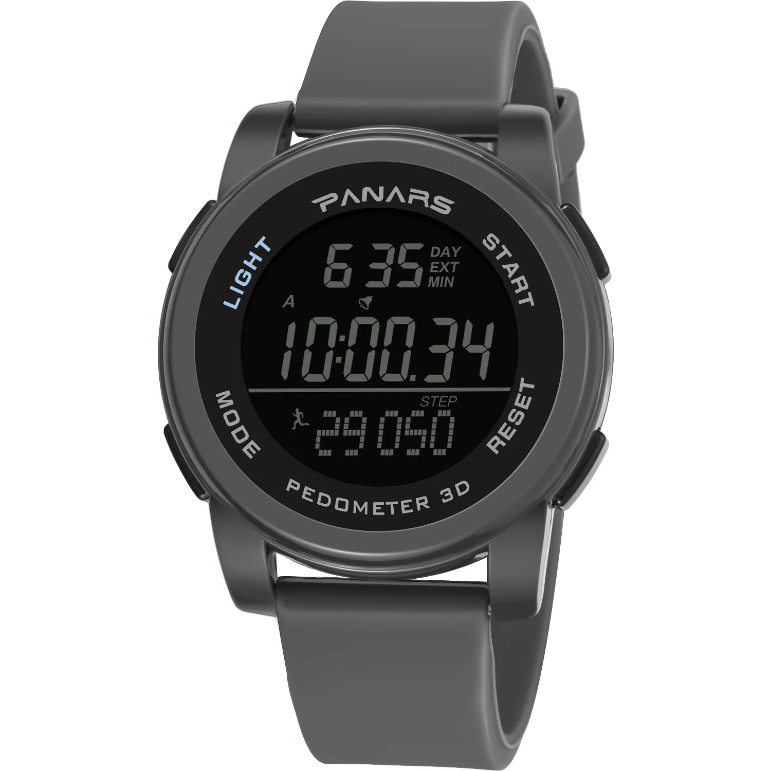 

ISHOWTIENDA PANARS Fashion Waterproof Running Step Counter LED Military High Quality Men's Sports Electronic Outdoor Watch 2019