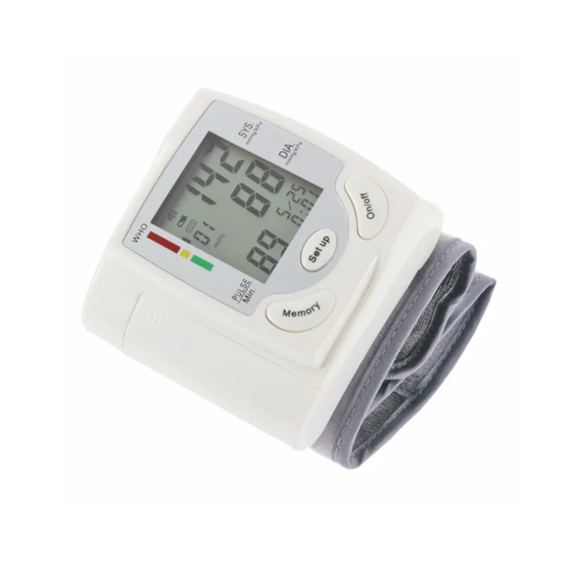 Автоматический Смарт-Монитор артериального давления на запястье, функция времени, сфигмоманометр, Память данных, уход за здоровьем, Подсказка аритмии
