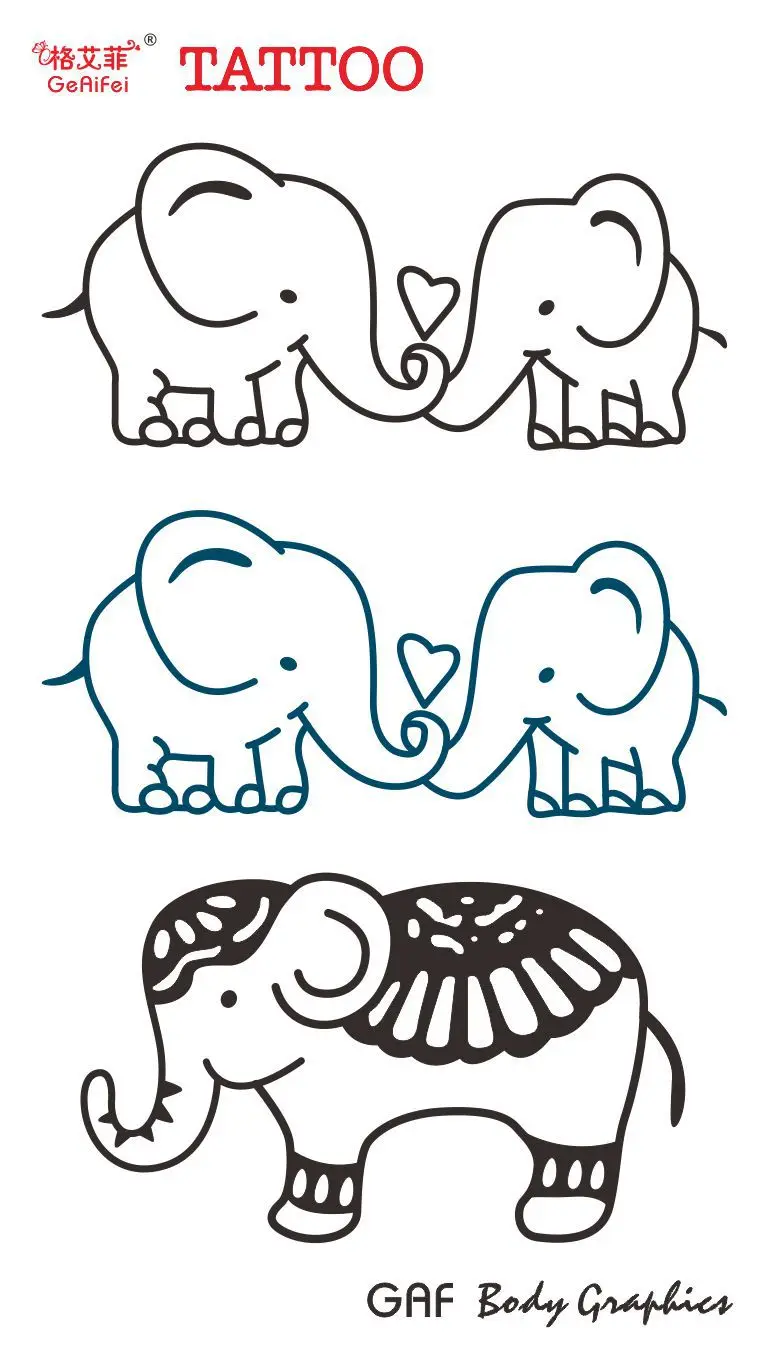 Couple Temporaire Tatouages Hommes Femmes Petit Poignet Faux