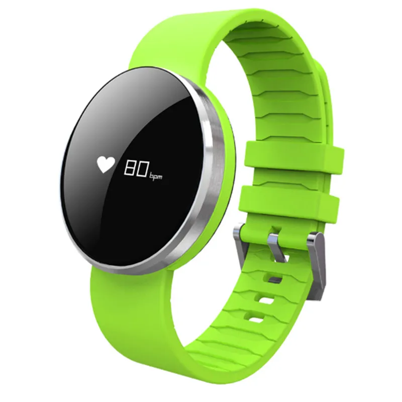 

KINCO Heart Rate Waterproof IP67 Smart Wristbands Bracelet Call SMS Remind Hand Raise Light Up Smart Watch for IOS/Android