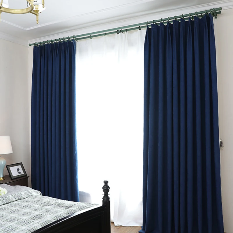 Одноцветные теплоизолированные оконные шторы NORNE, современный стиль, панель-жалюзи для спальни, гостиной, кухни, мягкие тканевые шторы