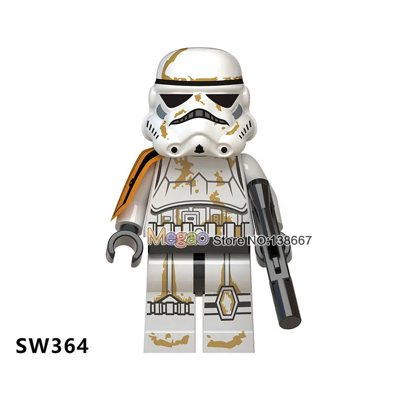 

50PCS/LOT Legoings Star Wars Sith Shadow Stormtrooper Desert Storm Solider Clone Trooper Sandtrooper Figure Building Blocks Toys