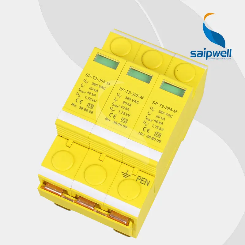 

40KA Voltage Protector, Surge Protector,Surge Protective Device 4P,SP-T2-385-M CE UL Approval