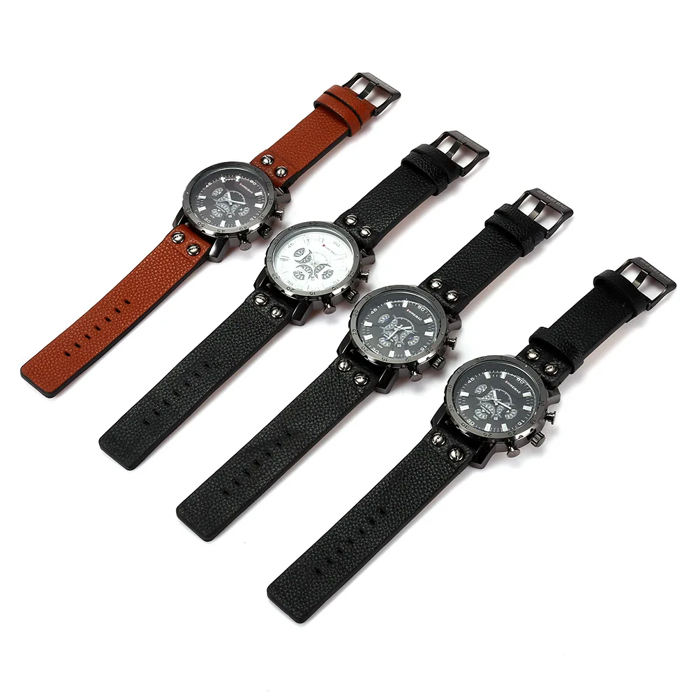 dz watch for men cool big case black case quartz wrist mens watches free shipping] (4)