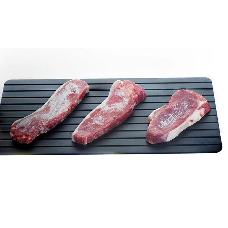 Frozen Food Aluminum Defrost Tray Metal Plate Defrosting Tray Safe Fast Thawing Frozen Meat Defrost Kitchen Gadget Tool