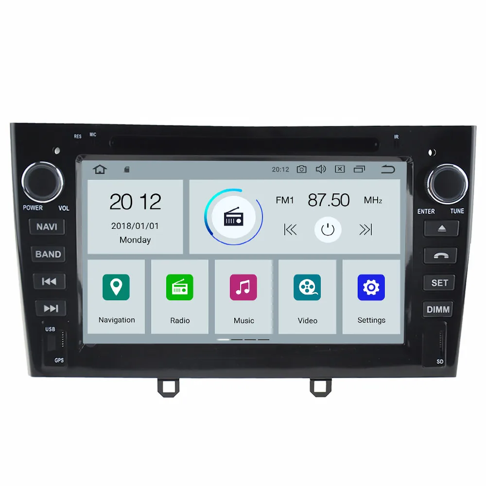 Автомобильный DVD плеер Aotsr Android 9 0 с GPS навигацией для Peugeot 408 308 308SW мультимедийный 2