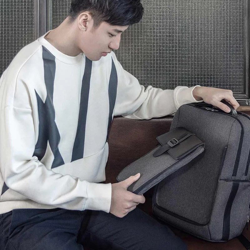 Оригинальная сумка Xiaomi, модная, для путешествий, водонепроницаемая, съемная, передняя сумка, большая вместительность, мужские рюкзаки, дорожная сумка для ноутбука
