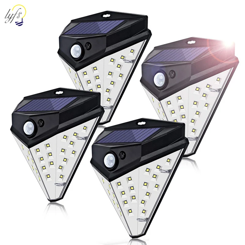 

newest Solar Lights Outdoor Waterproof 32 LED Solar Motion Sensor Wall Light Security Lighting with Easy Install for Patio yard
