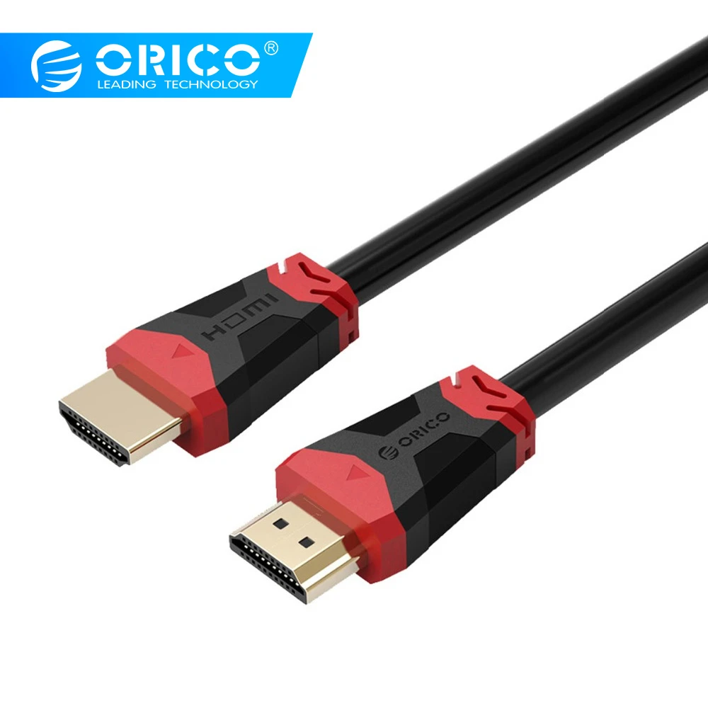 ORICO 4 K 3D الذهب مطلي HDMI كابل الفيديو كابل HDMI 1.4 HDMI 2.0 كابل ل HD TV كمبيوتر محمول LCD PS3 العارض ORICO 4 K 3D الذهب مطلي HDMI كابل الفيديو كابل HDMI 1.4 HDMI 2.0 كابل ل HD TV كمبيوتر محمول LCD PS3 العارض