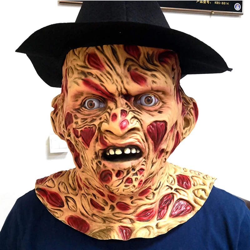 

Adult Party Costume Horror Mask Deluxe Freddy Krueger Mask Scary Dance Carnival Cosplay Zombie Latex Mask