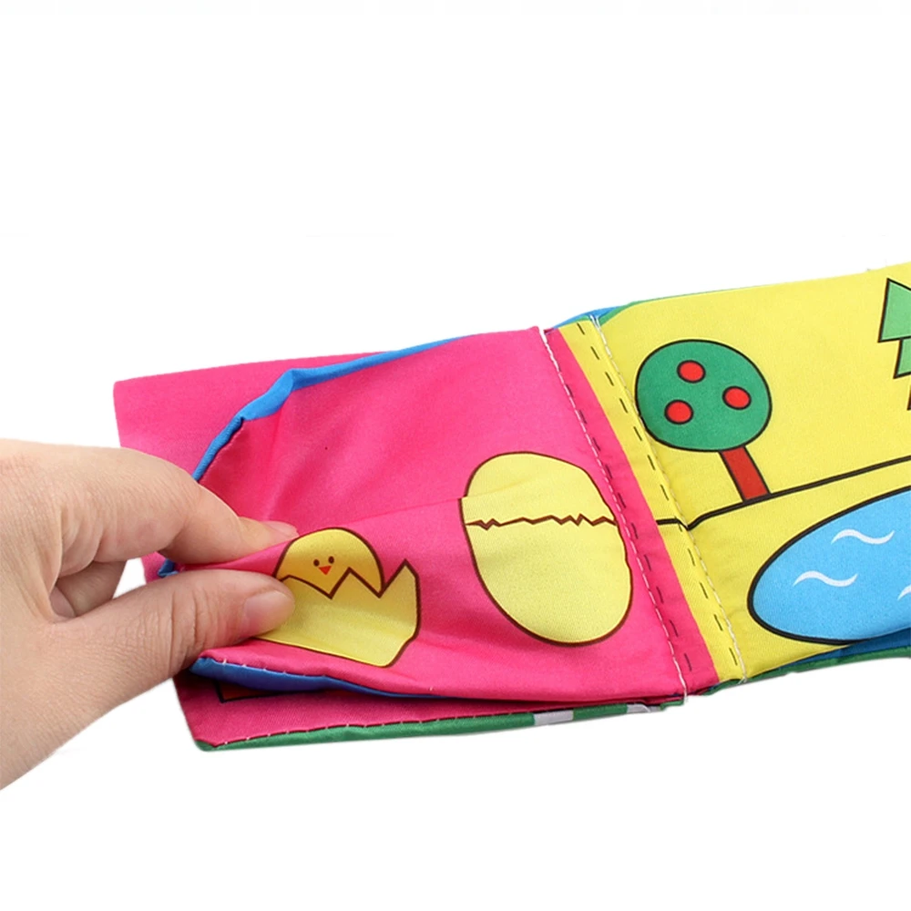 Baby Learning Education Soft Cloth Books Kids Intelligence Development Infant Early Learning Animal English Fabrics Book Toys
