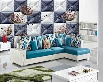 

beibehang wallpaper for walls in rolls Adhesive wallpaper European soft package parquet mural wallpaper TV background Vinyl wall