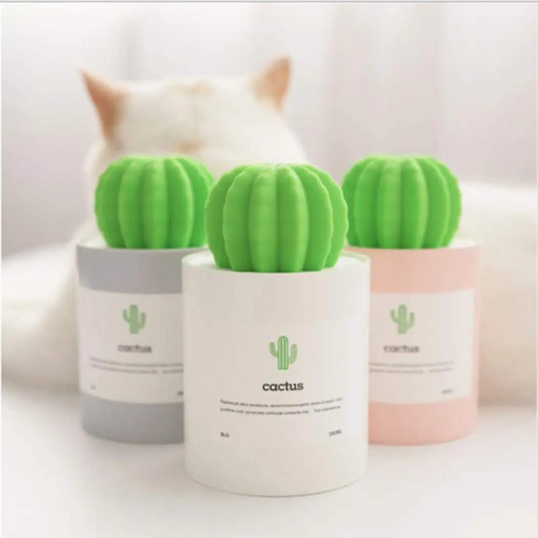 

Creative Prickly Pear Humidifier Portable Potted Plant Shape Mini USB Quiet Mist Aromatherapy Humidifiers Air Diffuser Purifier