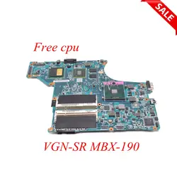 NOKOTION материнская плата для ноутбука sony vaio VGN-SR A1555331A A1703240A MBX-190 1P-0084100-A011 DDR2 основная плата бесплатная Процессор