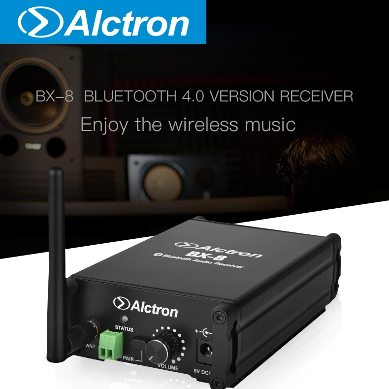 Alctron BX-8 беспроводной Bluetooth аудио приемник 4,0 Bluetooth беспроводной аудио конвертер CSR8653 10 м расстояние передачи BX8