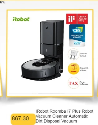 Робот-пылесос IRobot Roomba I7 Plus, автоматическое удаление грязи, отпечаток, смарт-карта, обнаружение грязи, автоматическая зарядка, APPControl