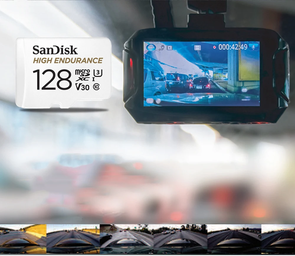 SanDisk высокая выносливость видеонаблюдения MicroSD карта 32 GB 64 GB Class10 20 МБ/с. TF карты идеально подходит для видеорегистраторы и домашнего видео