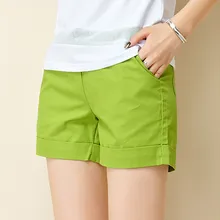 2017 New Summer Shorts Women Casual Fashion Candy Color Hot Sales Shorts Female Plus Size Loose Ladies Leisure Shorts
