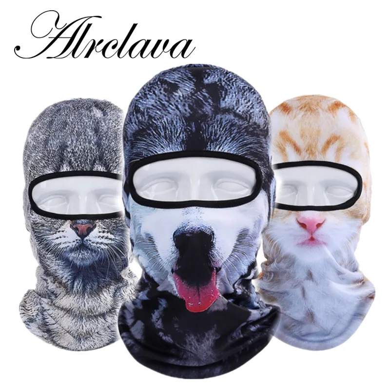 Full Face Mask Balaclava Hat Wild Animal Pattern Skullies Unisex