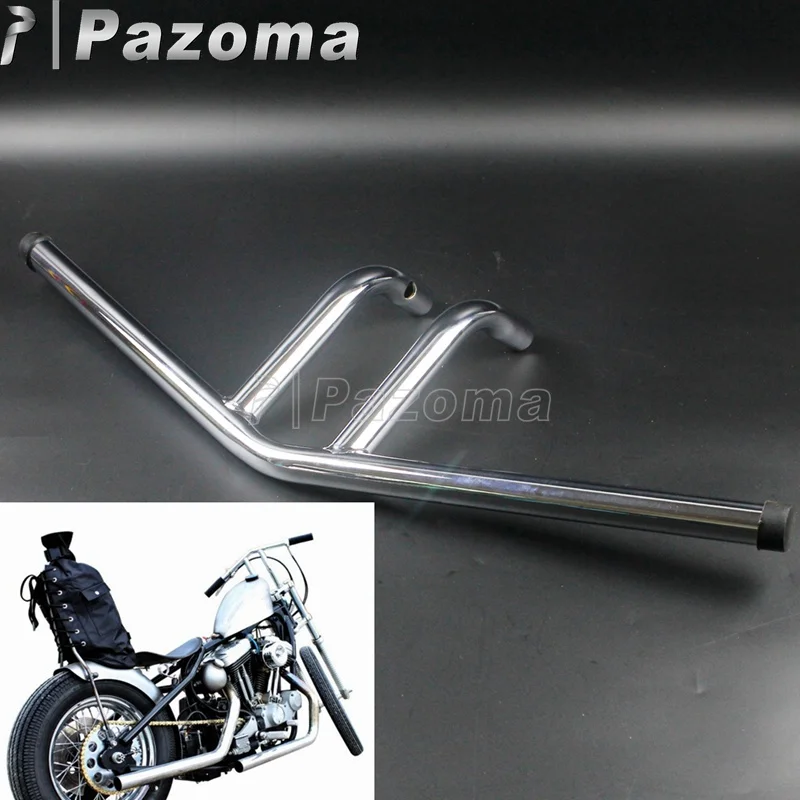 Хромированные мотоциклы 1 дюйм 25 мм 6 дюймов руль для Harley Chopper Bobber Sportster уличные