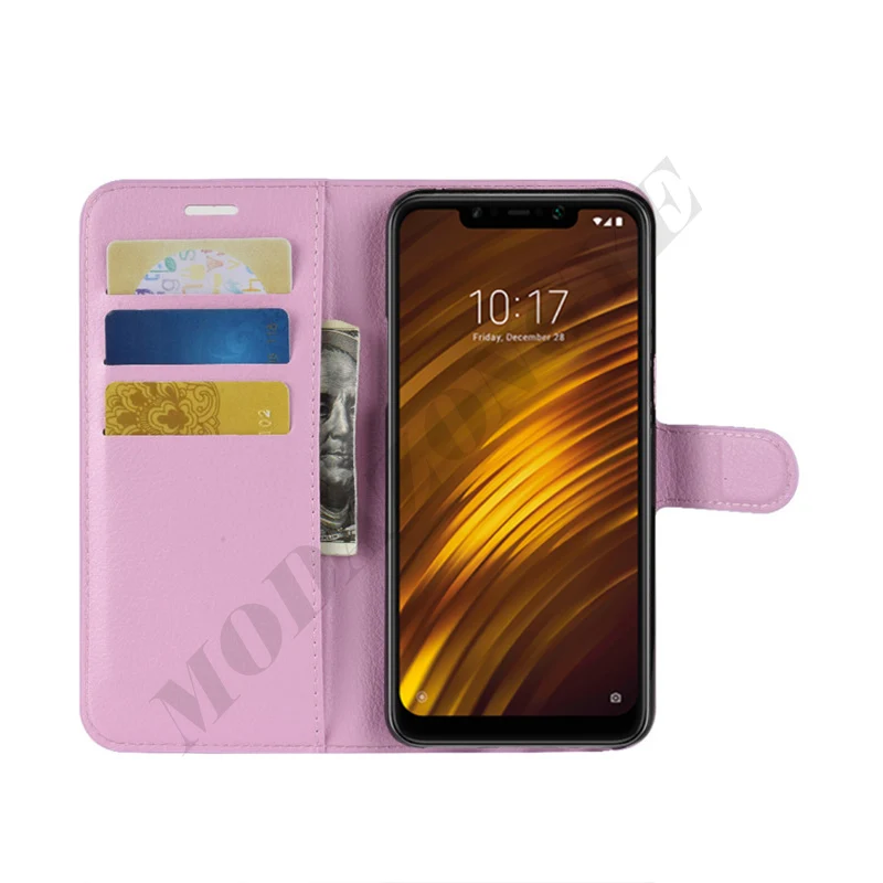 Xiaomi Pocophone F1 Case Flip Luxury PU Leather Cover Phone Case For Xiomi Xiaomi Pocophone F1 Poco F1 PocophoneF1 F 1 Case 6.18 -
