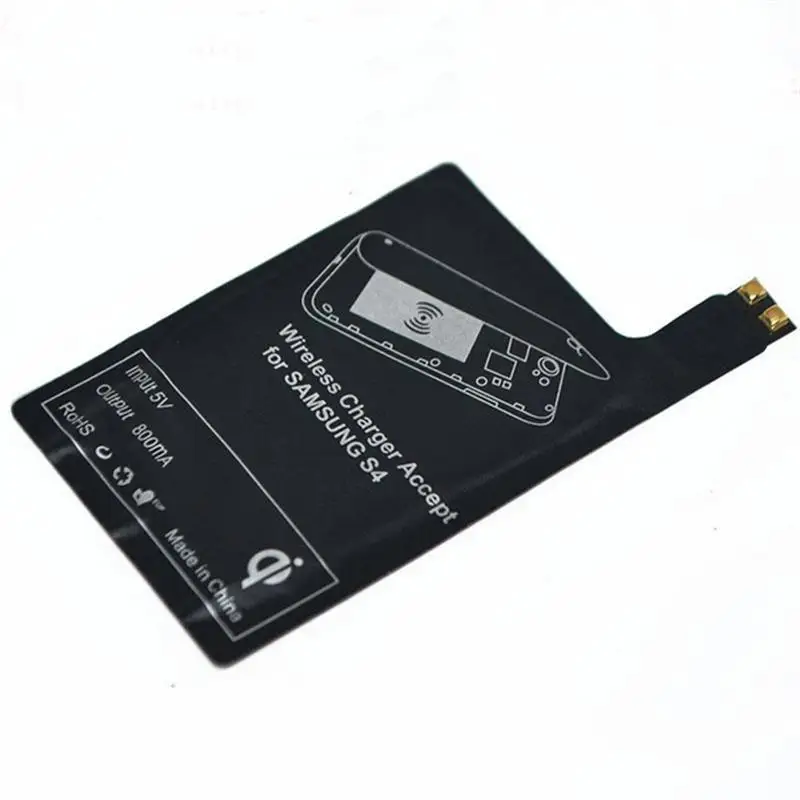 

Ultra Thin Qi Standard Wireless Charger Receiver Charging Adapter Receptor Receiver Pad Coil for Samsung Galaxy S4 i9500