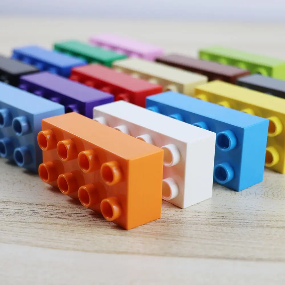 30 шт./лот большие строительные блоки кирпичи 2X4 обучающие игрушки для детей