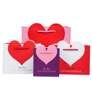 

300pcs Festival gift bag for Gifts Jewelry Wedding Birthday Party High Quality Christmas Event Party Lovely Cute Paper Bags