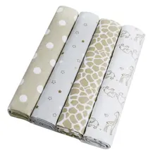 4 шт./упак. хлопок, супер мягкое детское одеяло для новорожденных простыня 102*76 см дети Одеяла S2