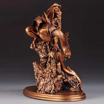

OGRM Crafts LOTR Nazgul Dragon Bronze Statue Decoracion Sculpture Arts