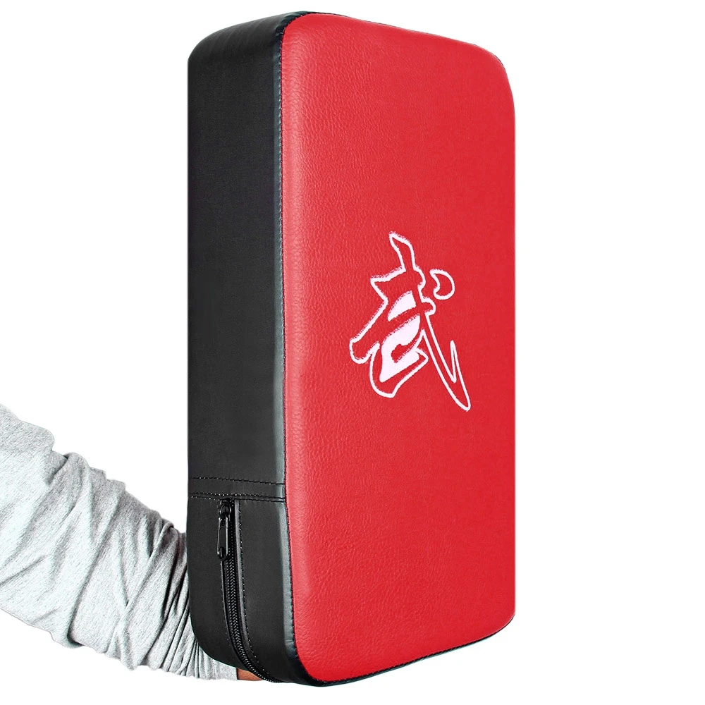Red Black Rectangle Focus Boxing Kicking Strike Hand Foot Punching Pad Power Punch  Martial Arts Training Equipment Q