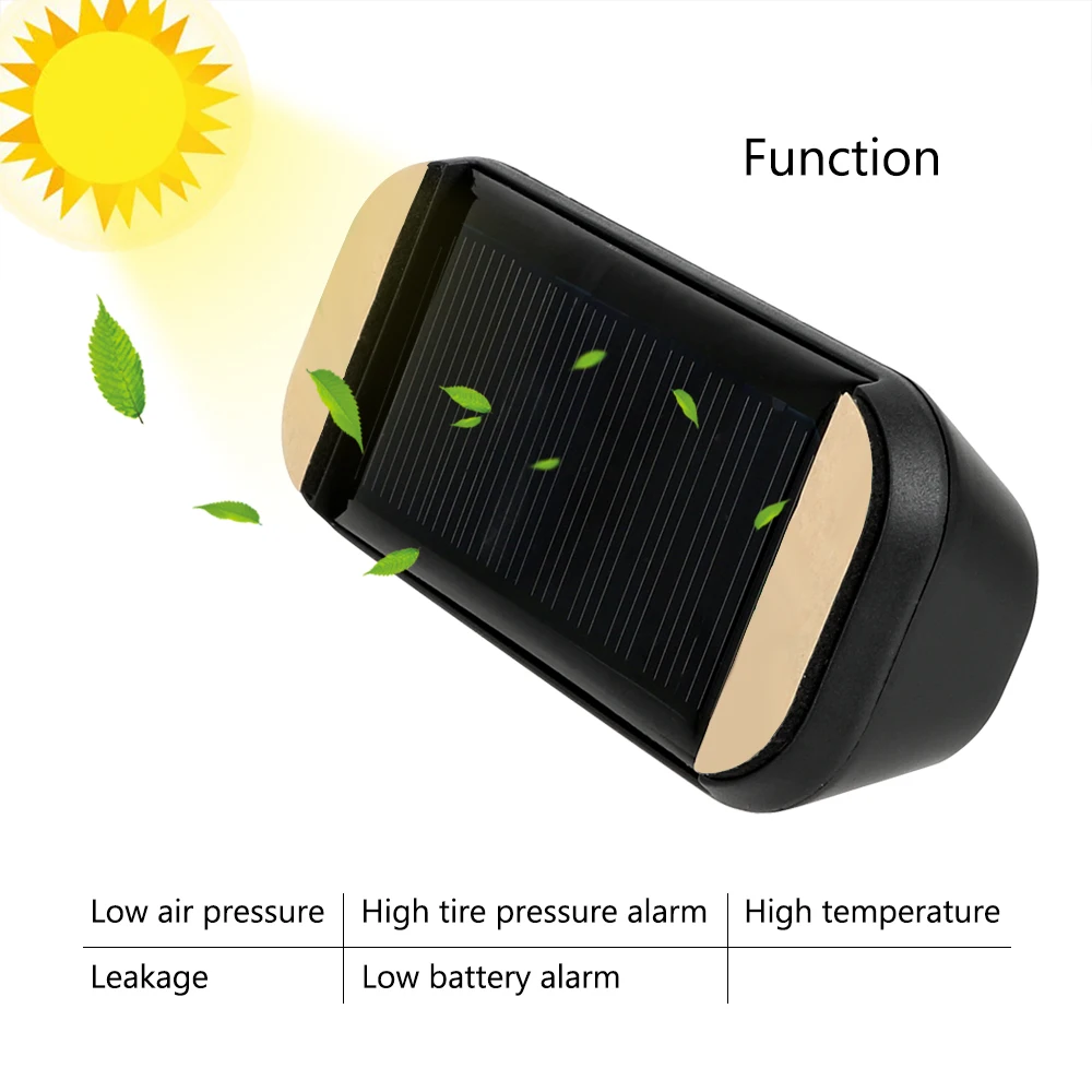 LEEPEE, автомобильная электрика, солнечная система TPMS, Автомобильная сигнализация давления в шинах, монитор с 4 датчиками, цифровой Предупреждение предупреждение о температуре, Интеллектуальный