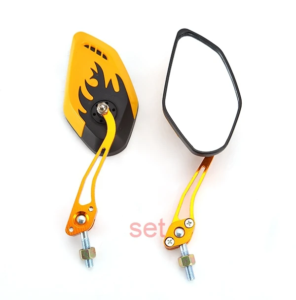 

retrovisor moto Motorcycle Accessories One Pair Motor Rearview Mirror Scooter Parts For Suzuki Kawasaki Honda Yamaha