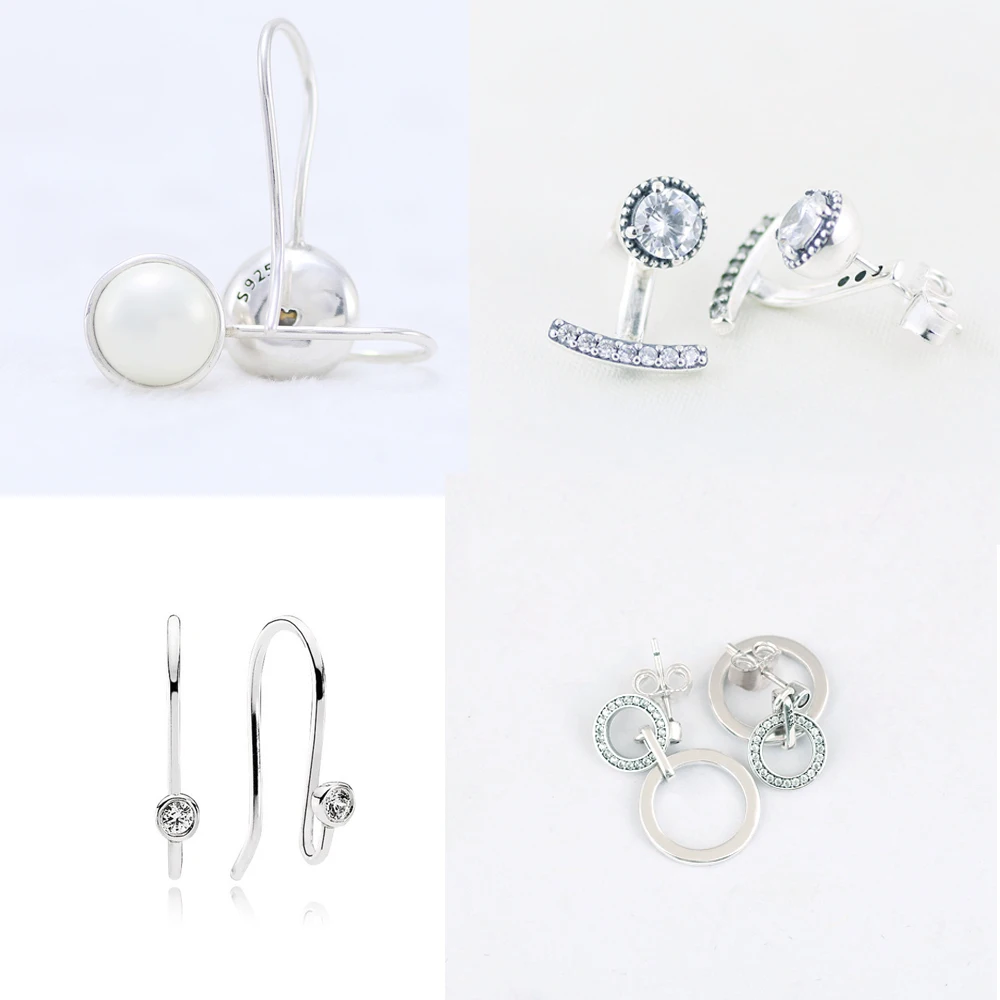 

Popular S925 Sterling silver with zircon earrings Pendant earrings for women drop earrings