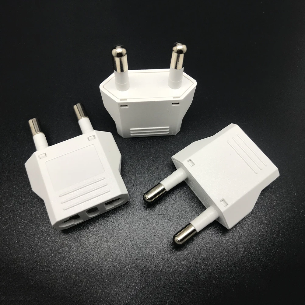 US (USA) to EU (Europe) Travel Power Plug Adapter for USA converter White Charger Charging Adapter Converter Adaptor afbeelding